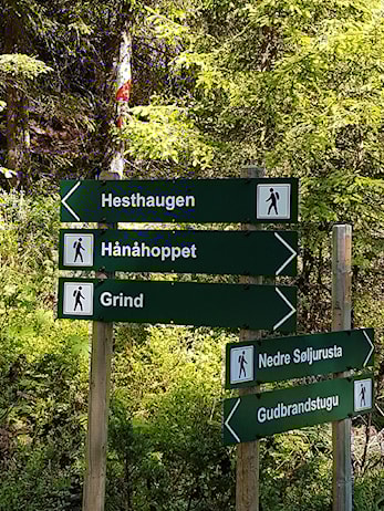 Nye skilt i nærområdet